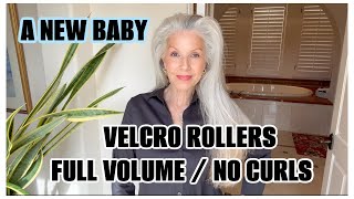 A NEW BABY  A VELCRO ROLLER SET MADE EASY  MY GO TO HAIR PRODUCTS loveyourage [upl. by Assennev]