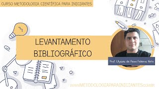 COMO FAZER LEVANTAMENTO BIBLIOGRÁFICO [upl. by Ahsuat329]