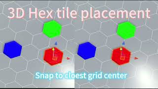 Free hexagon tile placement snapper [upl. by Htir]