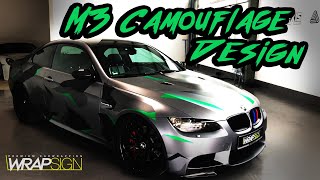 BMW M3 Camouflage Design  Wrapsign  Auto folieren NRW [upl. by Bruyn]