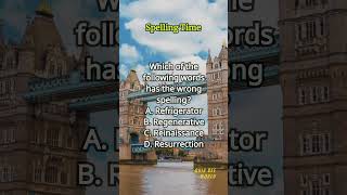 Spelling Time 498 spelling englishlearning englishvocabulary questions quiz [upl. by Nanyt889]