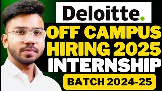 Deloitte Qualcomm Biggest Hiring Announced  OFF Campus Drive For 2025  2024 Batch [upl. by Couq331]