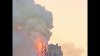 Possible cause of Notre Dame fire CCTV English [upl. by Ylrebme]