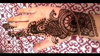 Simple Indian Henna Design  Easy Mehndi Design for Palm [upl. by Otreblanauj632]