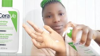 how to use cerave hydrating cleanser [upl. by Noillid562]