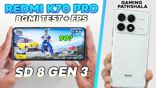 Redmi K70 Pro PUBG Test with FPS Meter🔥Heating Gyro amp Battery Drain🔥SD 8 GEN 3 [upl. by Zacarias]