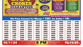 Nagaland lottery result today 21124 at 8pm dearlottery [upl. by Ahsienor518]