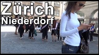 Zürich Niederdorf  Rundgang durchs Nieder und Oberdorf von Zürich [upl. by Yddeg]