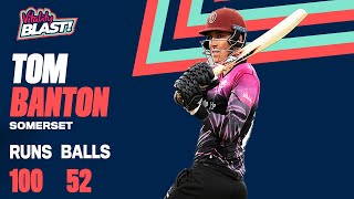 Banton Blasts 52 Ball Century  Highlights  Vitality Blast 2021 [upl. by Ylime]