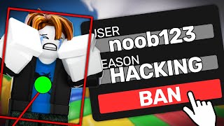 I BANNED EVERY HACKER IN ROBLOX RIVALS [upl. by Isnan]