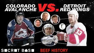 How one violent hit snowballed into years of championshipgrade hockey beef  Red Wings vs Avalanche [upl. by Keeley516]