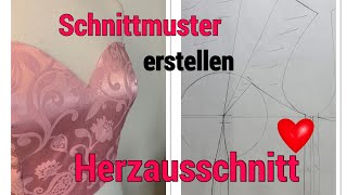 Schnittmuster für einen Herzausschnitt konstruieren Corsage kostenlose Schnittmuster [upl. by Valentina577]