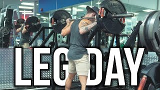 Full Leg Day TRY THIS WARMUP  V SHRED [upl. by Joelle]