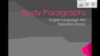 Body Paragraphs [upl. by Vyse216]