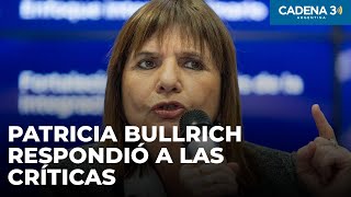 Patricia Bullrich quotJuez confunde lo político con lo institucionalquot  Entrevista de Cadena 3 [upl. by Yanrahs]