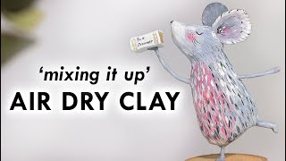 Air Dry Clay SCULPTURE  DIY HOME DECOR  easy projects and ideas  MOUSE [upl. by Barnebas]