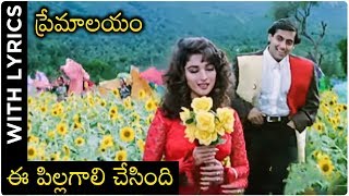 Premalayam Movie Video Song With Lyrics ఈ పిల్లగాలి చేసింది  Salman Khan  Madhuri Dixit [upl. by Nobel902]