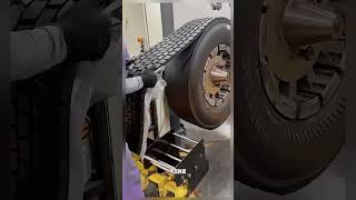 Installing car tire treads Satisfying jobs and machinery in the world satisfying shorts [upl. by Frymire946]