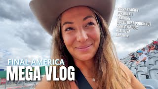 The 30000 GYM DOG  Terry Blacks BBQ  Austin F1 and more  America Full Experience Mega Vlog [upl. by Almallah]