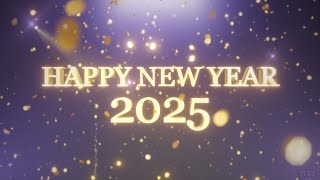 HAPPY NEW YEAR  2025  Countdown with fireworks  Free to use with Date [upl. by Coltson]