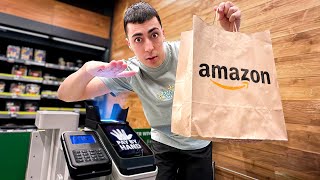 La Tienda de AMAZON en la que Pagas con Tu MANO ✋🛍️ [upl. by Einnij277]