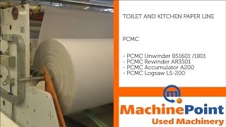 PCMC Toilet and kitchen paper line Used OTHER MACHINE TYPES MACHINES MachinePoint [upl. by Krid803]