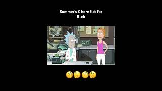 Summer does chores for Rick rickandmorty [upl. by Ettenoj]