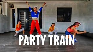 Party Train Line Dance Demo [upl. by Aihsat]