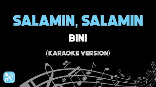 Salamin Salamin  Bini Karaoke Version HD [upl. by Millian938]