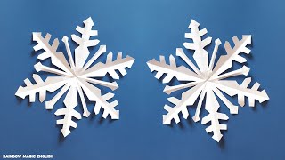 Tutorial Fiocchi di neve con la carta  DIY Paper Snowflakes [upl. by Pavla]