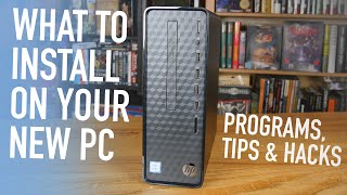 What To Install First on Your New PC Featuring HP Slim [upl. by Okemak]