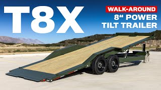 T8X  16k Power Equipment Tilt Trailer Full Walkaround [upl. by Annohs892]