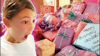 ISABELLES 12th BIRTHDAY MORNING OPENING PRESENTS [upl. by Einavoj]