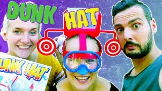 DUNK HAT CHALLENGE  JETZT wirds richtig NASS Sommer Spiel Fun mit Kaan Kathi Nina Spiel mit mir [upl. by Monreal]