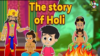 The Story of Holi  Holika Dahan Story  English Moral Stories  English Animated  English Cartoon [upl. by Hadeehsar227]