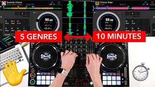 5 Genres in 10 Minutes Mixing amp Transition Ideas  Pioneer DDJ 1000 DJ Mix [upl. by Snow]