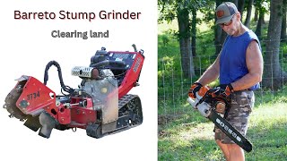 Barreto stump grinder Turning stumps into dust [upl. by Maghutte]