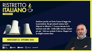 Ristretto Italiano  23 ottobre 2024 [upl. by Azilem]