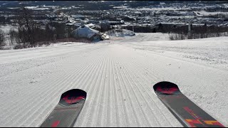 På ski i Beitostølen  Både langrend og alpint skiløb [upl. by Leahcimnaes]