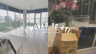 I Moved To Atlanta Empty High Rise Apartment Tour Life Update amp Atlanta Apartment Tours [upl. by Nunci158]