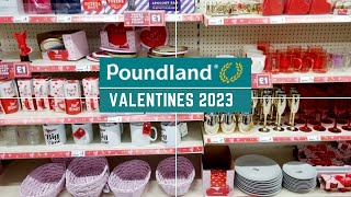 SHOP THE VALENTINES AISLE AT POUNDLAND 2023 [upl. by Varhol]