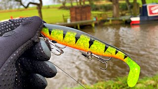 ❄️ WINTER Lure fishing for Pike  A SURPRISE AT NIGHT Lancaster canal [upl. by Anehc127]