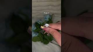 Do you see his birth month ❤️ ring jewelry giftsforher engagementring birthmonth fyp gold [upl. by Ries844]