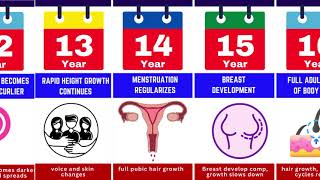 Female Puberty Timeline Milestones from Age 1 to 60 [upl. by Herman]