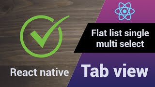 React native flatlist single multi select [upl. by Ihsakat]