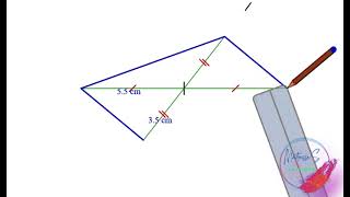 Parallélogramme à partir de la mesure de ses diagonales [upl. by Adyam944]