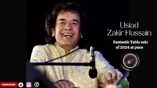 Ustad Zakir Hussain Fantastic Tabla Solo of 2024 at Pune [upl. by Barton562]