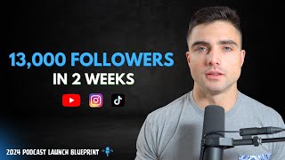 How To Launch Your Podcast in 2024  WE GAINED 13000 FOLLOWERS IN THE FIRST 2 WEEKS [upl. by Adnarem]