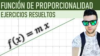 Función de proporcionalidad  Ejercicios resueltos [upl. by Gavrielle]