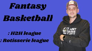 Fantasy Basketball What’s The Difference Between H2H and Rotisserie League Episode 5 [upl. by Dougald]